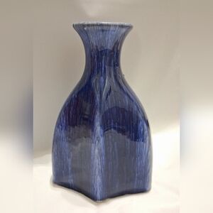 Elegant Blue Ceramic Vase